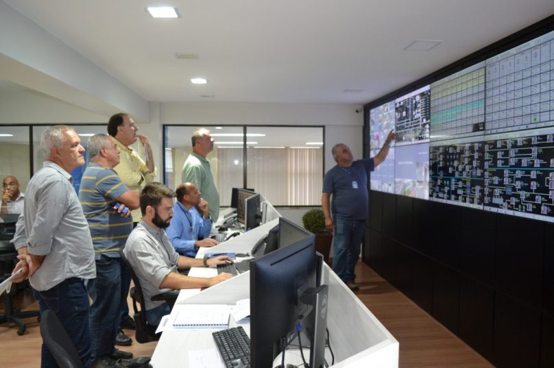 Comitiva visitou o Centro de Controle Operacional (CCO)
