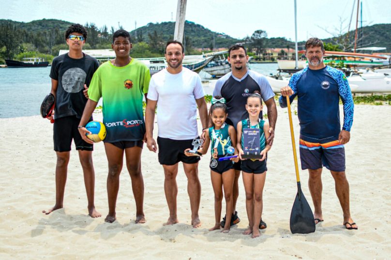 Equipe do ForteSports; organizador do Evento, Tiguinho; equipe de ginástica olímpica da escola Gemini; professor do clube Maikai Hoa, Victor Campanati/ Crédito: Leonardo Borges