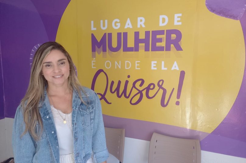 A secretária da Mulher, Daniela Guimarães, à frente da pasta inédita no município - Grupo Prensa de Babel