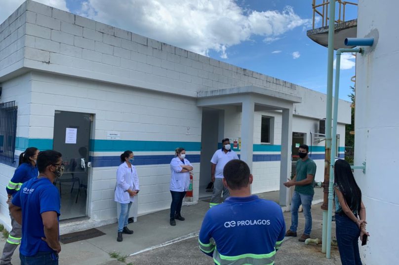 Diálogos Periódicos de Segurança (DDS e DSS) são realizados todos os dias com as equipes. Imagem: Prolagos