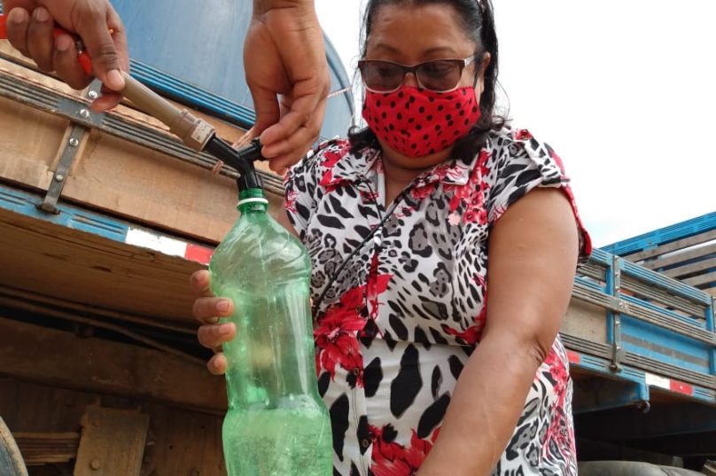 Distribuição de água sanitária_Foto_PMIG