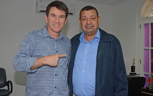 O prefeito André Granado e o vice-prefeito Henrique Gomes . Foto Ronald Pantoja