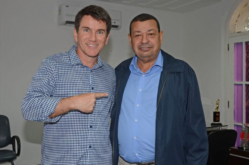 O prefeito André Granado e o vice-prefeito Henrique Gomes . Foto Ronald Pantoja