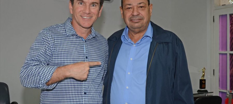 O prefeito André Granado e o vice-prefeito Henrique Gomes . Foto Ronald Pantoja