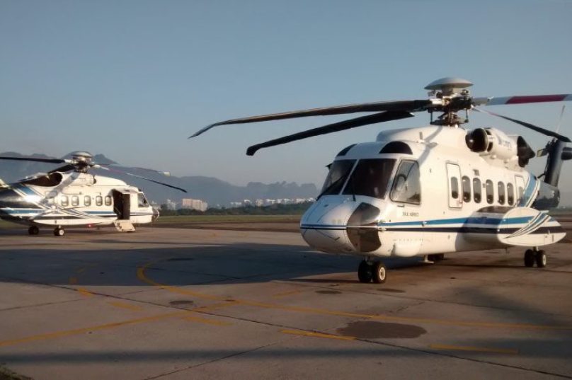 Foto: Helicópteros modelo S-92 / Divulgação – Omni]
