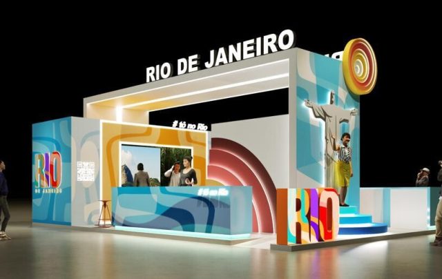 Imagem 3D do estande da Setur_RJ na Fitur_Divulgação