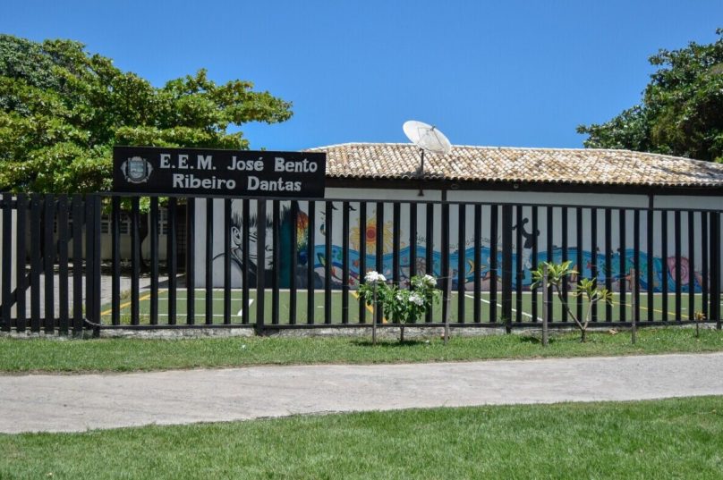 A Escola José Bento fica localizada em Manguinhos. Imagem I Reprodução Prefeitura