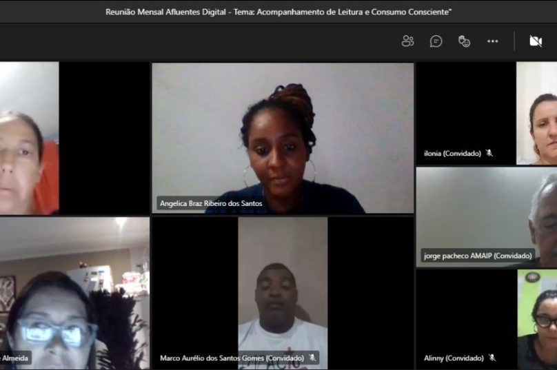 Lideranças comunitárias participam do Afluentes Digital. Imagem: Prolagos.