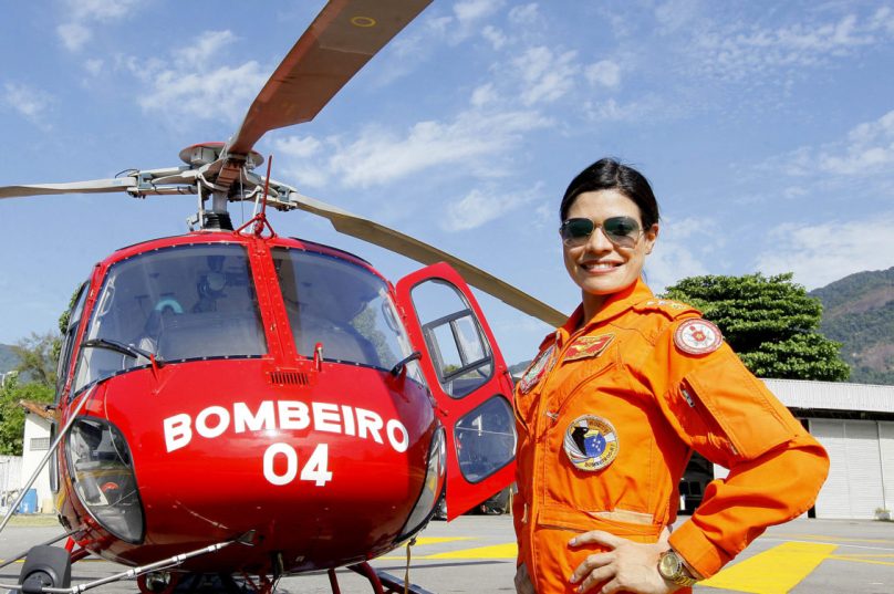 RJ 11-01-2019. Corpo de Bombeiros do Rio tem a sua primeira militar mulher comandante de aeronave. Major Rachel Lopes.
Fotógrafo: André Gomes de Melo