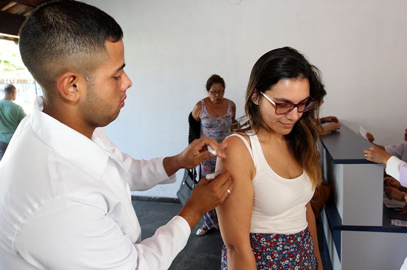 Vacinação contra a gripe H1N1 na casa da vacina. Macaé/RJ. Data: 13/05/2017. Foto: Guga Malheiros/Prefeitura de Macaé.
