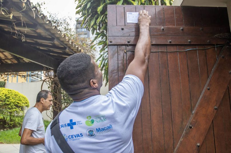 Mutirão de combate a Dengue no bairro Cancela Preta / foto divulgação