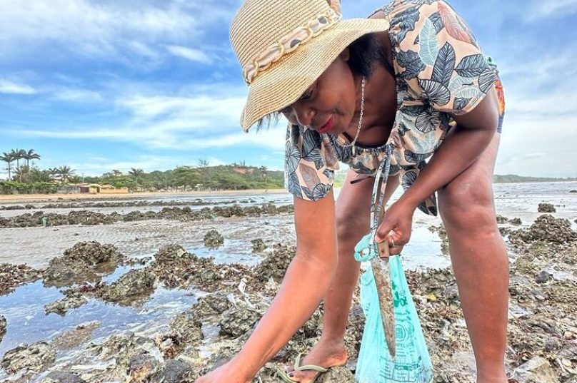Selma, presidente da Associação das Marisqueiras do Quilombo da Rasa: "As pedras me chamam" - Fotos de Mariane Siqueira Gomes