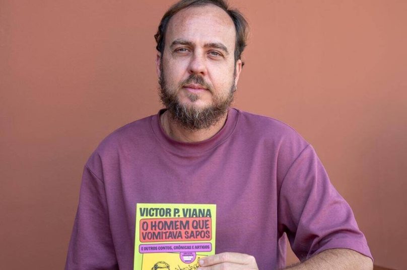 Victor P. Viana apresenta seu novo livro, “O Homem que Vomitava Sapos”, lançado na Flip 2025 com textos entre o real e o fantástico - Fotos Tauanã Gaurino