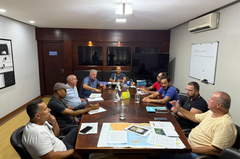 O encontro, que aconteceu no gabinete do Prefeito Fábio do Pastel, contou com a participação do secretariado /  Divulgação PMSA