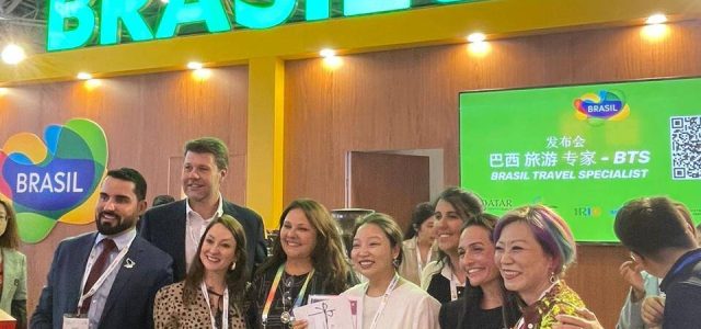 O secretário de Estado de Turismo, Gustavo Tutuca, participou do evento na China /  foto Ascom Setur-RJ