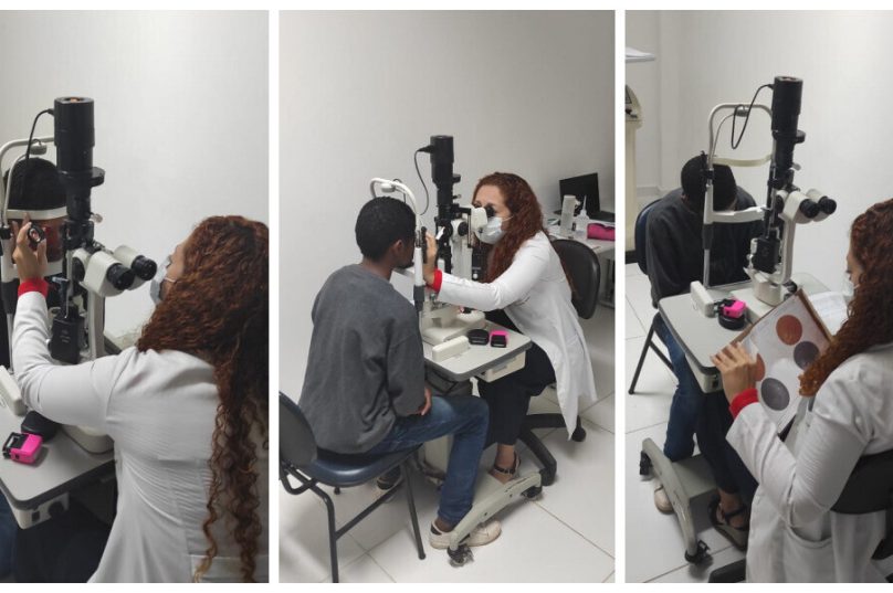 As consultas e exames oftalmológicos são realizadas no município. Foto divulgação