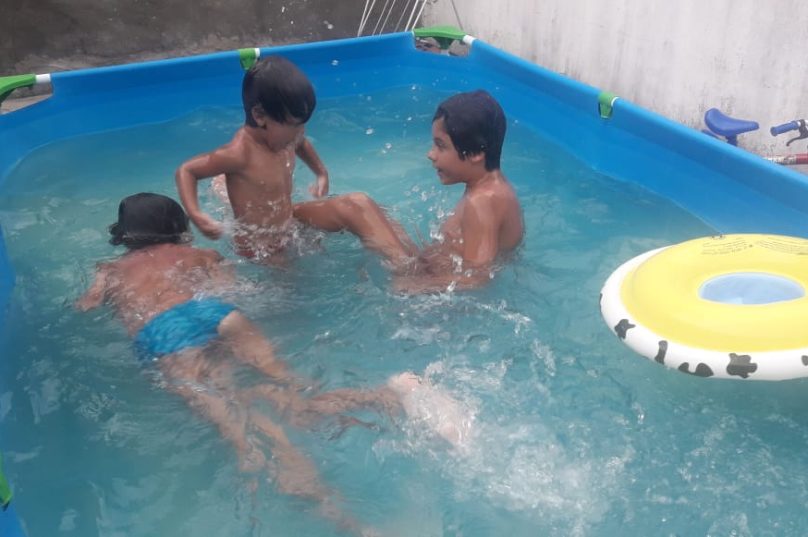 Piscinha de plástico
