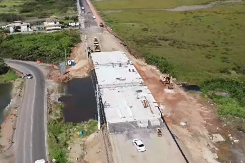 A ponte integra as obras de requalificação da RJ 102, mas é custeada pelo Fundo Opportunity Imobiliário - Imagens Prensa de Babel