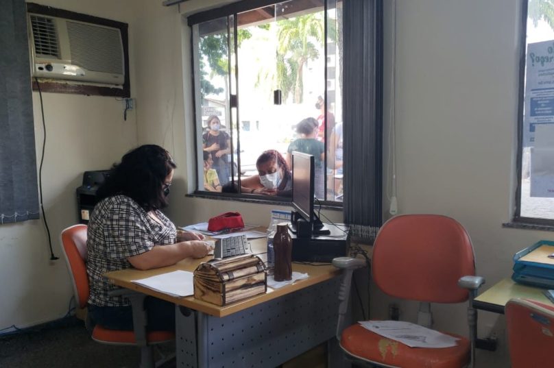 Posto de atendimento do Banco de Empregos esta funcionando somente na Secretaria de Turismo. Imagem: Divulgação
