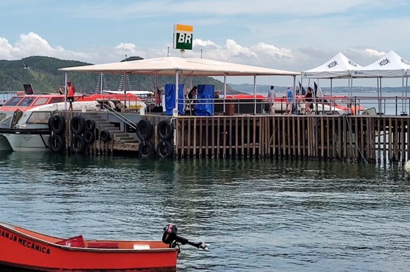 Estrutura do posto está pronta na Praia da Armação, mas não pode ser utilizada - Foto Grupo Prensa de Babel