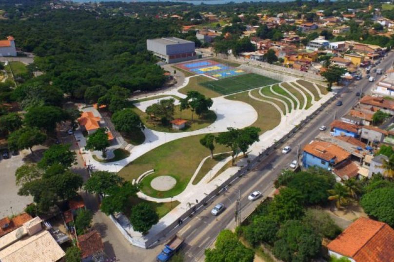 Praça do INEFI, no bairro Rasa. | Imagem: Reprodução