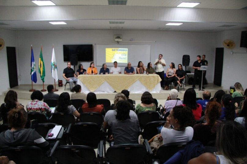 Profissionais da Saúde, da Assistência Social e da Educação se reuniram para trabalhar e debater ações relacionadas ao combate e prevenção ao suicídio Foto Matheus Müller