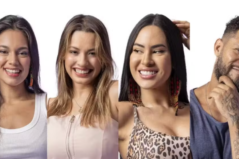 Quem está no sétimo Paredão do BBB 24? Alane, Beatriz, Isabelle e Juninho formam a berlinda — Foto: Globo
