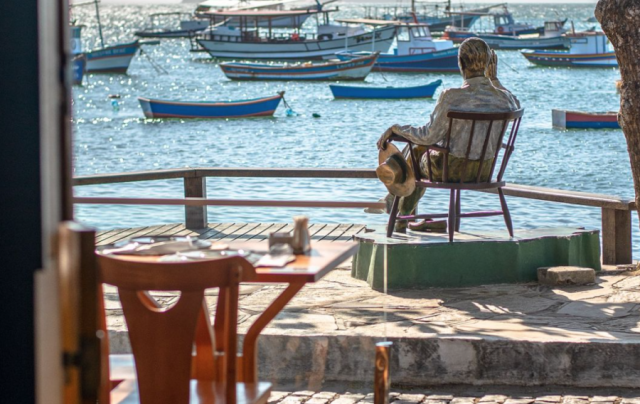 Vista do restaurante Juscelino na Orla Bardot/ Reprodução Redes Sociais