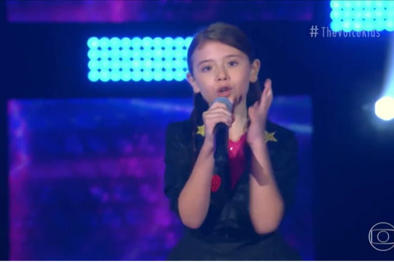 Sofia Farah tem 9 anos e representa Rio das Ostras. Imagem: GShow | Reprodução.