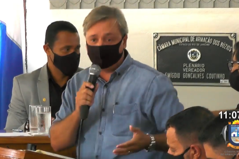 Imagem: Câmara Municipal de Búzios | Transmissão ao vivo