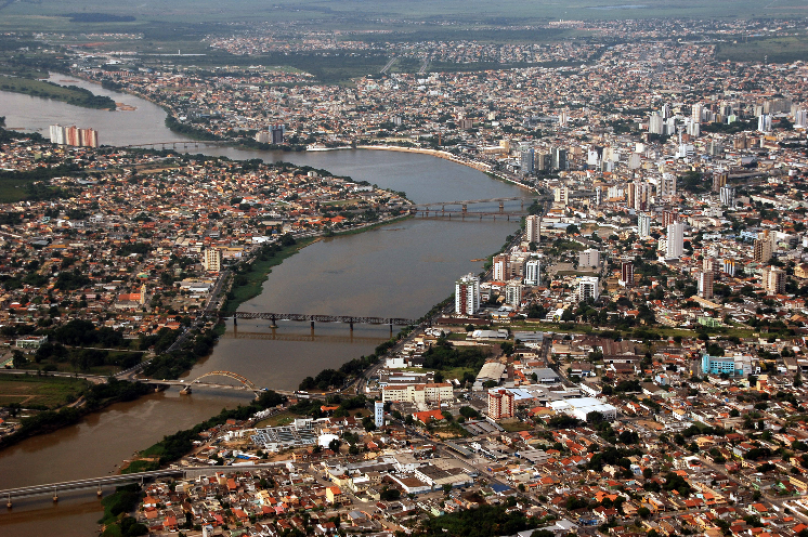 Vista aérea da cidade de Campos dos Goytacazes. Imagem: PMCG | Divulgação