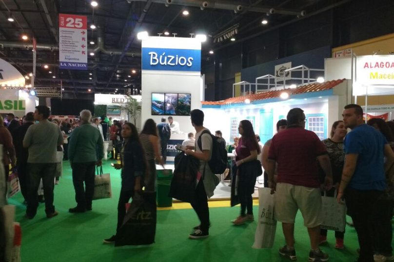O stande de Búzios está entre os mais procurados pelo público e profissionais da FIT