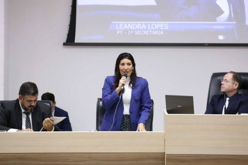 Câmara de Macaé aprova requerimentos na saúde e apoio à agricultura familiar durante sessão.Vereadora Leandra Lopes / foto Tiago Ferreira