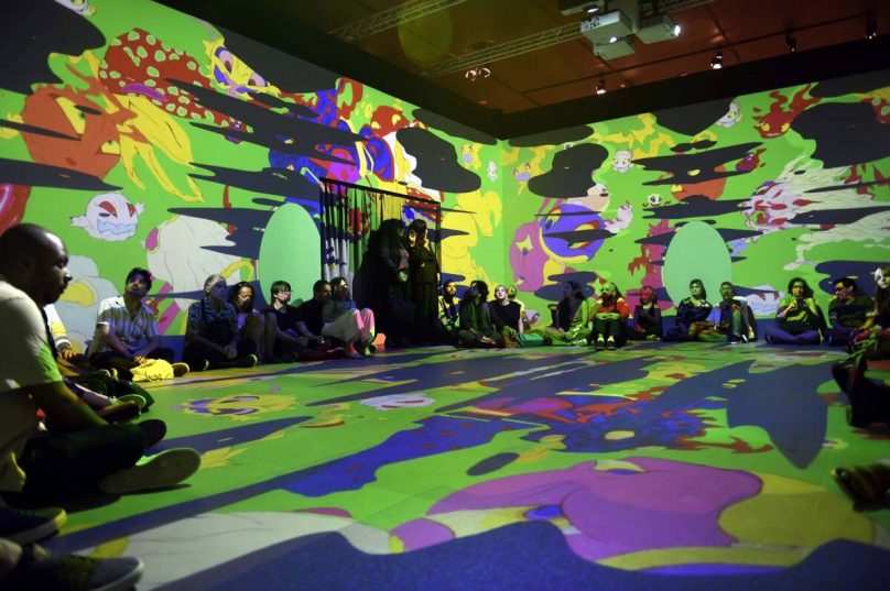 Vista exposição Yoshitaka Amano-Além da Fantasia_Foto Cristina Granato (5)