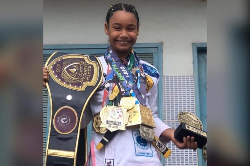 Julia Oliveira, campeã brasileira e carioca de Jiu-Jitsu. Imagem: Redes Sociais/Reprodução