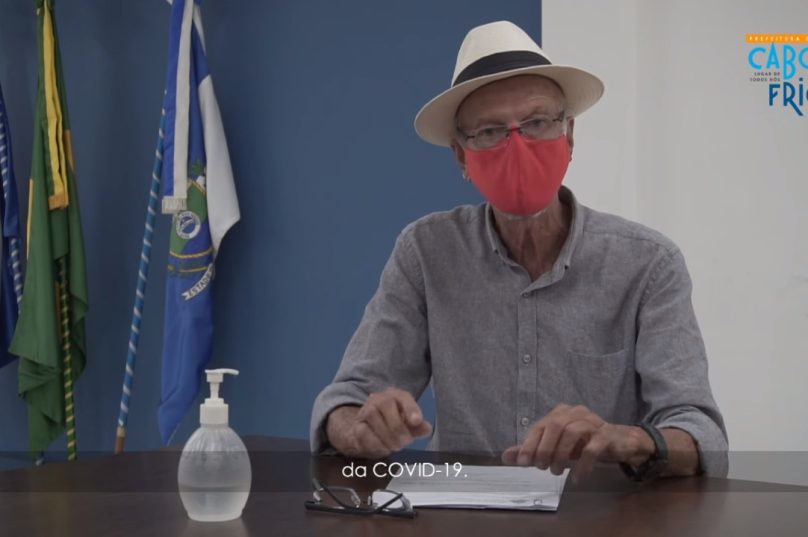 Prefeito José Bonifácio durante pronunciamento nesta terça-feira (16) | Foto: Reprodução/Redes sociais
