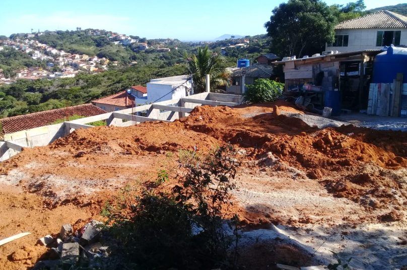 Construção irregular na Vila Caranga - Búzios. Imagem: População local (denúncia).