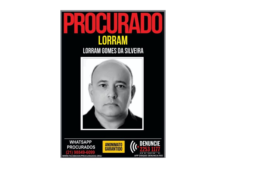 O Portal dos Procurados divulgou nesta quinta-feira (29) um cartaz para ajudar o Grupo de Atuação Especial de Combate ao Crime Organizado, o Gaeco/MPRJ. Imagem: Reprodução