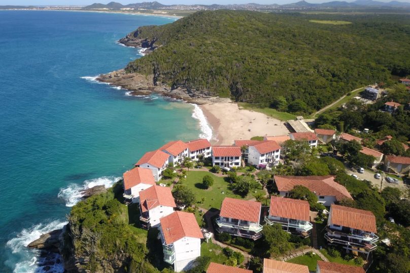 Vista aérea da Praia Caravelas | Imagem: Gonzalo Arselli | Prensa de Babel.