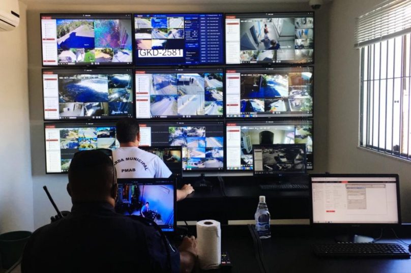 Central de Monitoramento da Secretaria de Segurança e Ordem Pública deve auxiliar na identificação do veículo usado no assalto. Foto: Divulgação.