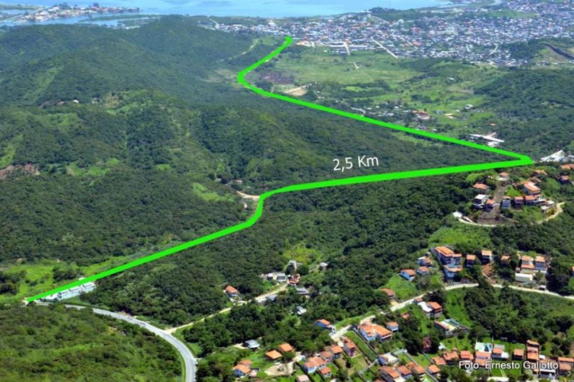 Estrada tem 2,5 quilômetros de extensão.  Imagem: divulgação