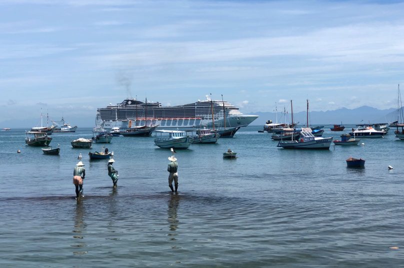 Península recebe MSC Precioza nesta segunda (13). Foto Matheus Coutinho