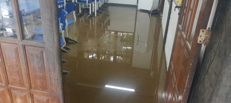 Escola Municipal Vereador Antônio Alípio da Silva, em Geribá, suspendeu as aulas nesta sexta. Foto Internet I Reprodução