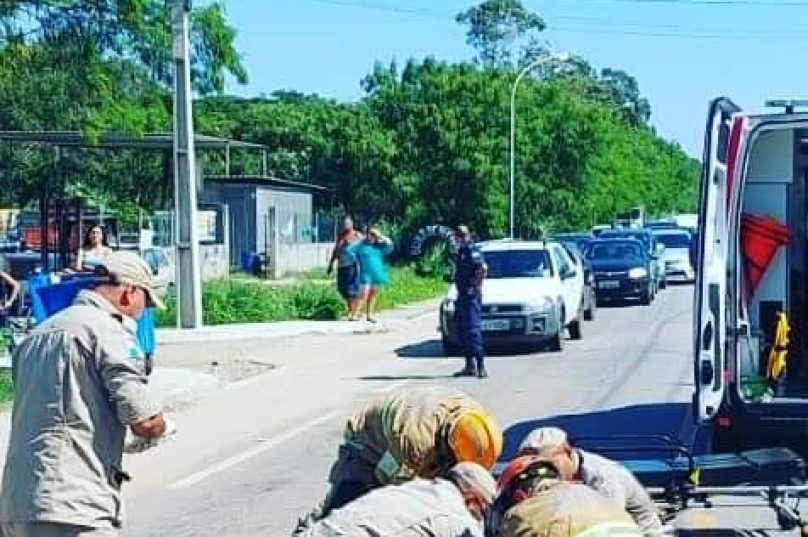 Segundo a direção do HMRP, ele teve  politraumatismo devido ao impacto da batida e está em estado grave. Foto Guarda Civil de Búzios