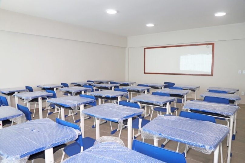 Unidade começou a receber o mobiliário. Foto divulgação.