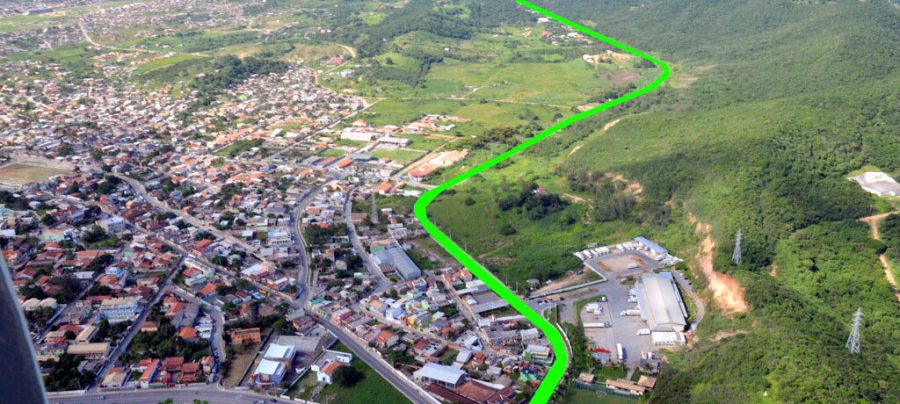 A Estrada do Nelore tem 2,5 km e vai facilitar a ligação viária da Costa do Sol. Imagem divulgação