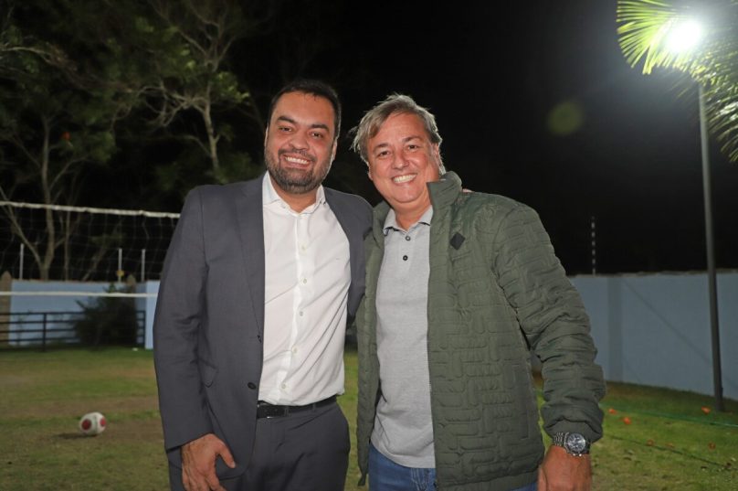 O Governador do Rio, Claudio Castro, e o prefeito de Búzios, Alexandre Martins
