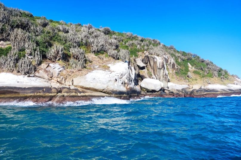 A Ilha tem o nome de âncora devido ao seu formato. Foto Prensa
