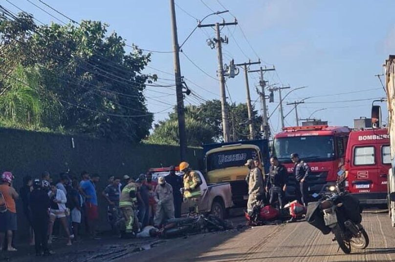 Os condutores colidiram de frente e as motos ficaram destruídas. Foto Guarda Municipal. Foto Búzios Notícias