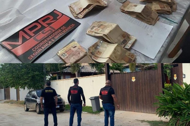 Na operação, foram apreendidos R$ 48 mil em espécie na casa do vereador / Foto: Divulgação MPRJ